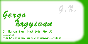 gergo nagyivan business card